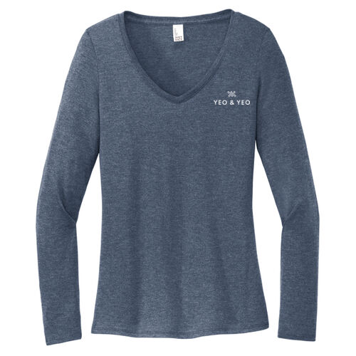 District® Women's Perfect Tri® Long Sleeve V Neck Tee Thumbnail