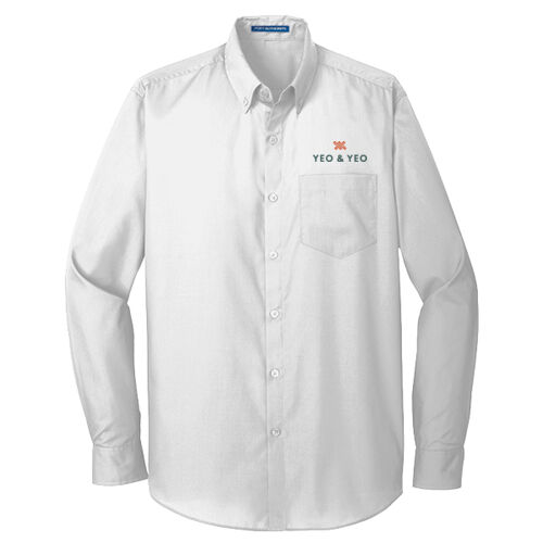 Port Authority® Men's Tall Long Sleeve Carefree Poplin Shirt Thumbnail