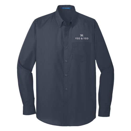 Port Authority® Men's Long Sleeve Carefree Poplin Shirt Thumbnail