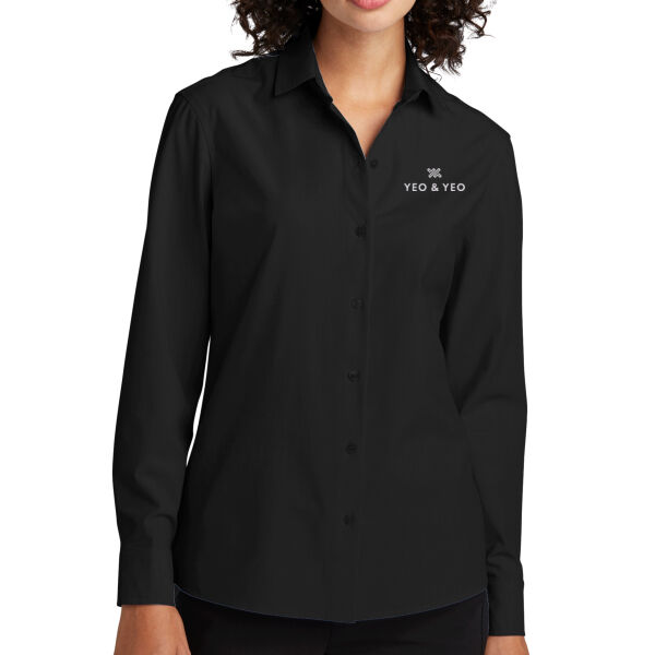 Mercer+Mettle® Women’s Long Sleeve Stretch Woven Shirt Thumbnail