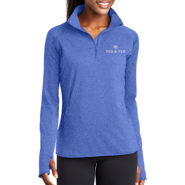 Sport-Tek® Women's Sport-Wick® Stretch 1/4-Zip Pullover Thumbnail