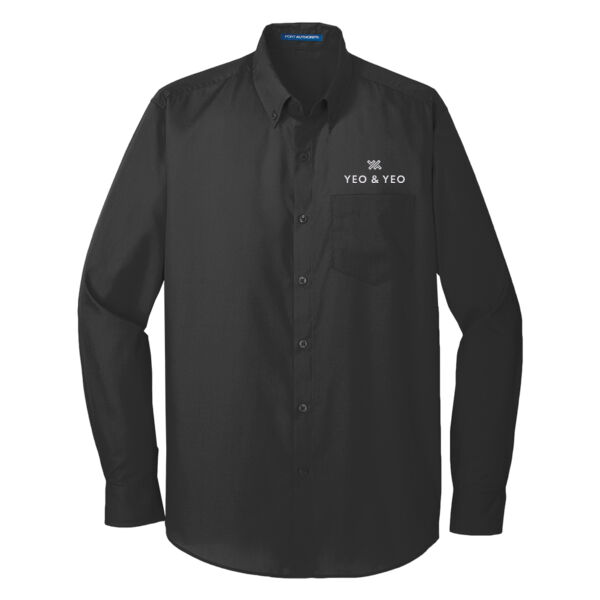Port Authority® Men's Long Sleeve Carefree Poplin Shirt Thumbnail