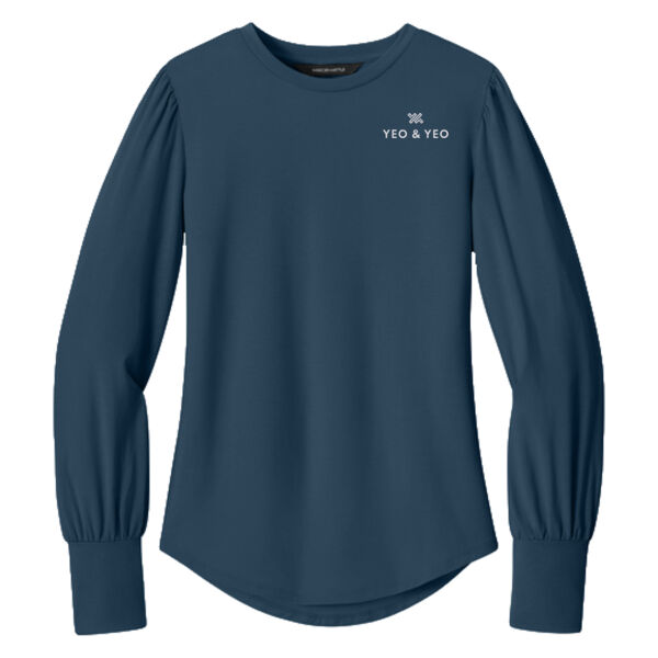 Mercer+Mettle® Women’s Stretch Jersey Long Sleeve Blouson Top Thumbnail