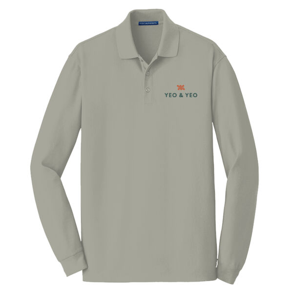 Port Authority® EZCotton® Long Sleeve Polo Thumbnail