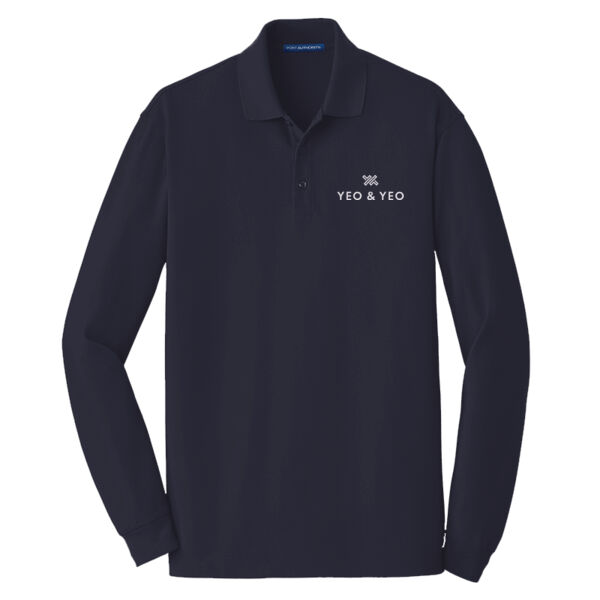 Port Authority® EZCotton® Long Sleeve Polo Thumbnail
