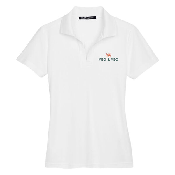 Women's CrownLux Performance® Plaited Polo Thumbnail