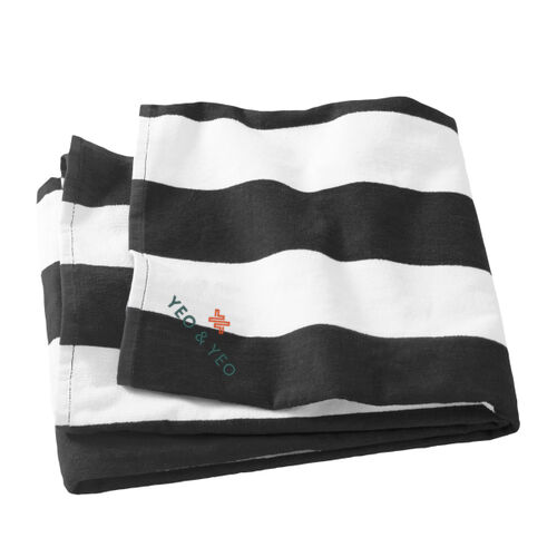 Port Authority® Cabana Stripe Beach Towel Thumbnail