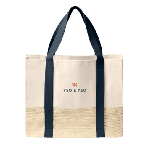Port Authority® Straw Market Tote Thumbnail