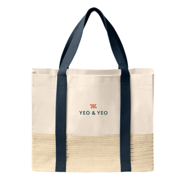 Port Authority® Straw Market Tote Thumbnail