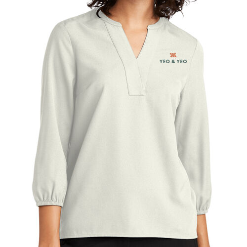 Mercer+Mettle® Women's Stretch Crepe 3/4-Sleeve Blouse Thumbnail