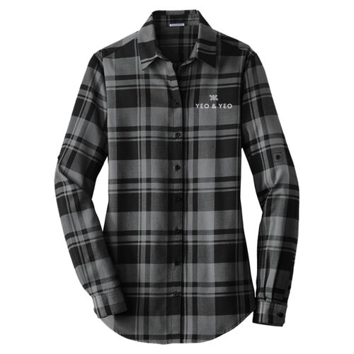 Port Authority® Women's Plaid Flannel Tunic Thumbnail