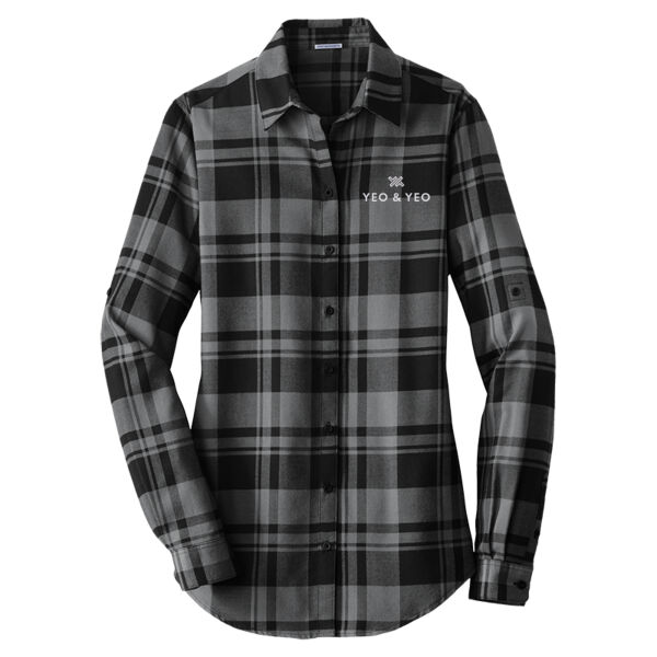 Port Authority® Women's Plaid Flannel Tunic Thumbnail