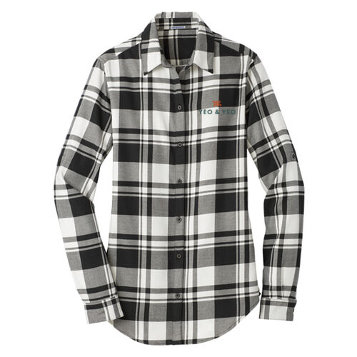 Port Authority® Women's Plaid Flannel Tunic Thumbnail