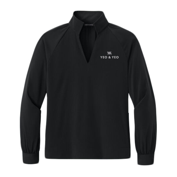 Mercer+Mettle® Women’s Long Sleeve Buttery Soft Popover Blouse Thumbnail